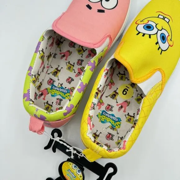 Nickelodeon SpongeBob SquarePants Patrik Slip-On Sneakers Men’s Size 9
