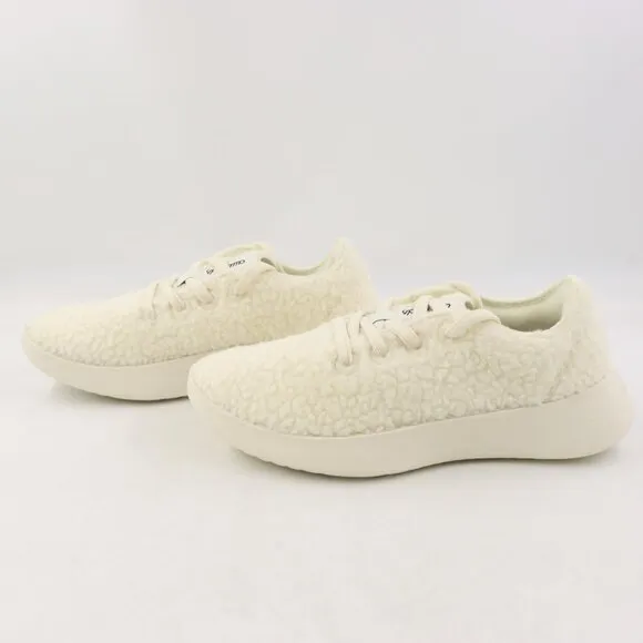 NIDB Allbirds Women's Wool Runner Go - Fluff Sneakers in Natural White US 7.5