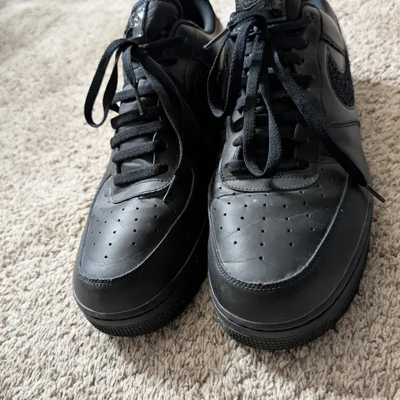 Nike Air Force 1 AF1 Low Triple Black sz 15 Mens Sneakers