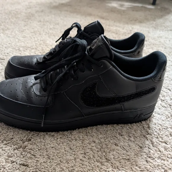 Nike Air Force 1 AF1 Low Triple Black sz 15 Mens Sneakers