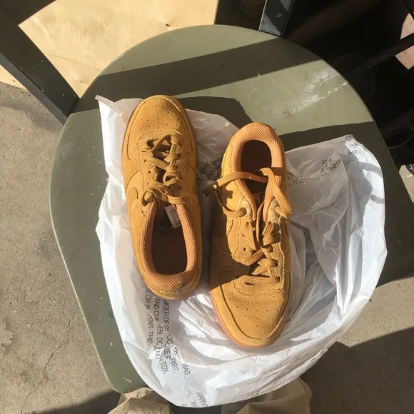 Nike Air Force 1 Low 3 Wheat/Wheat-Gum/Brown Size 3.5y 700 AF1