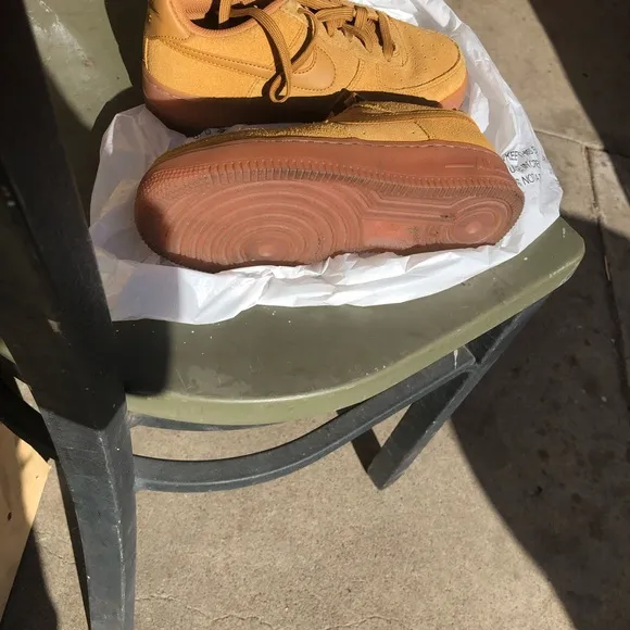 Nike Air Force 1 Low 3 Wheat/Wheat-Gum/Brown Size 3.5y 700 AF1