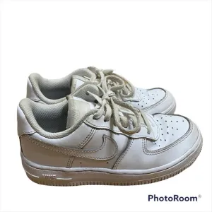 Nike Air Force 1 Low Top Sneakers Shoes Sz 12C Kids White