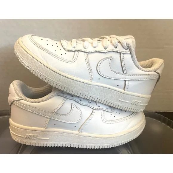 Nike Air Force 1 Low Triple White AF1 Sneakers DH2920-111 Youth Size 13.5