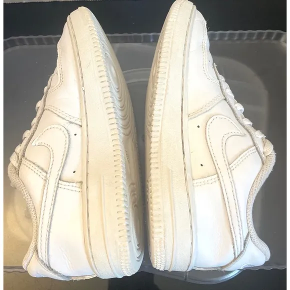 Nike Air Force 1 Low Triple White AF1 Sneakers DH2920-111 Youth Size 13.5