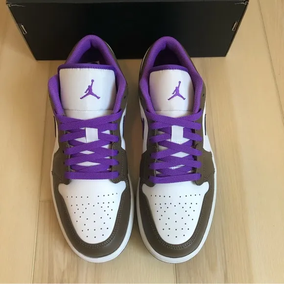 Nike Air Jordan 1 Low Purple Mocha Brown Men's Shoes Size 10 or 10.5