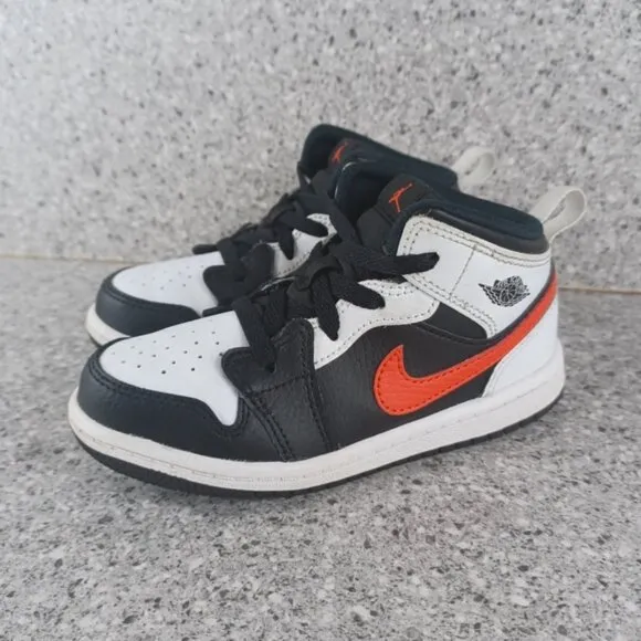 Nike Air Jordan 1 Mid Red Chile Sneakers Kids 9C Shoes