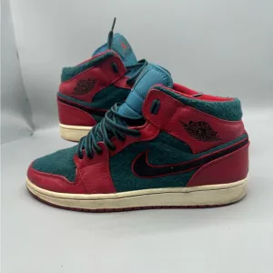 Nike Air Jordan 1 Mid Retro Gym Red Dark Sea Size 11 Basketball Men Shoes Rare