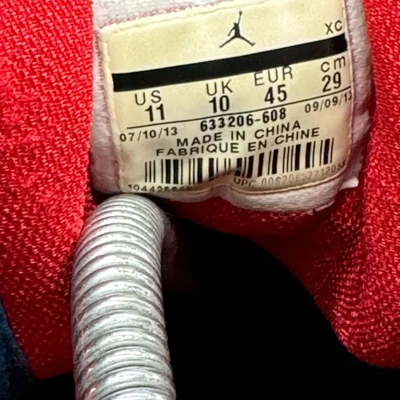 Nike Air Jordan 1 Mid Retro Gym Red Dark Sea Size 11 Basketball Men Shoes Rare