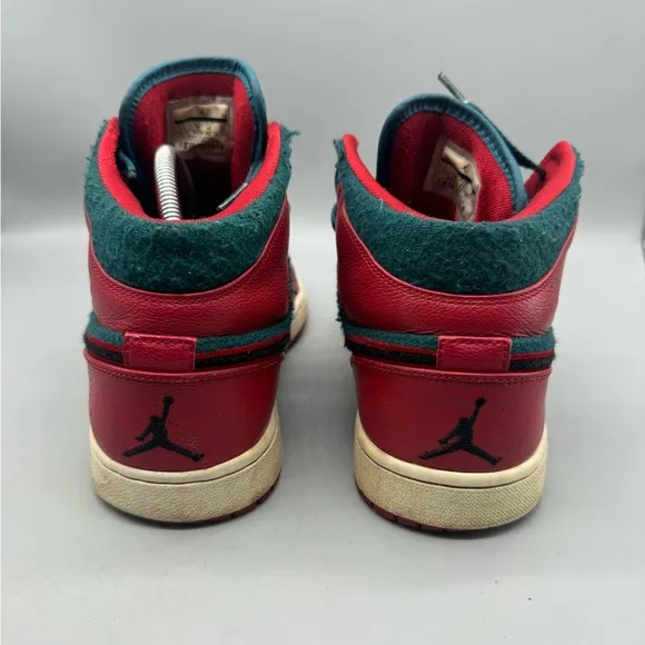 Nike Air Jordan 1 Mid Retro Gym Red Dark Sea Size 11 Basketball Men Shoes Rare