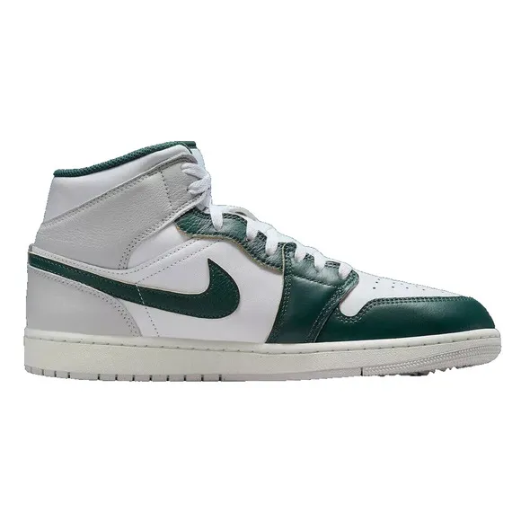 Nike Air Jordan 1 Mid SE Shoes White Oxidized Green Sail FQ7720-103 Men's NEW