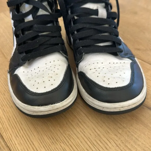 Nike Air Jordan Black and White Sneakers youth size 6