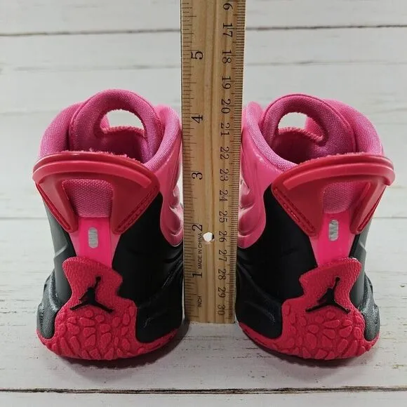 Nike Air Jordan Drip 23 Pink Black Toddler Girls 7C Rain‎ Boots CT5799-600