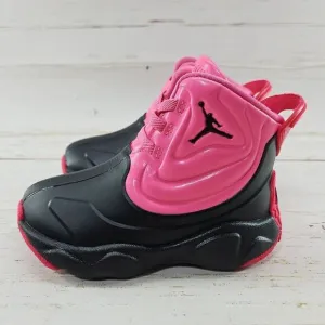 Nike Air Jordan Drip 23 Pink Black Toddler Girls 7C Rain‎ Boots CT5799-600