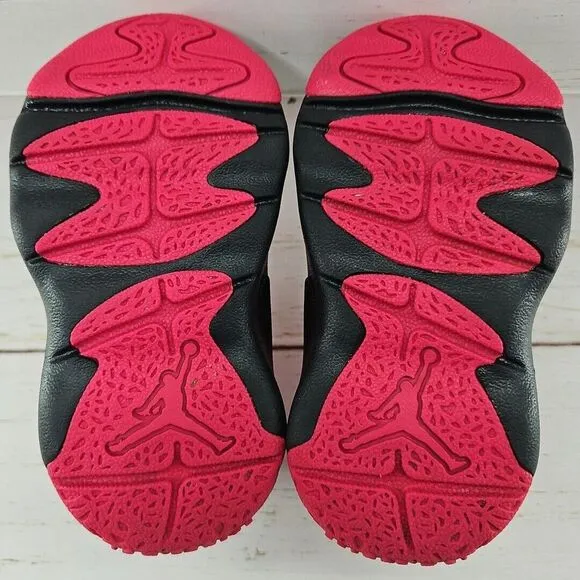 Nike Air Jordan Drip 23 Pink Black Toddler Girls 7C Rain‎ Boots CT5799-600