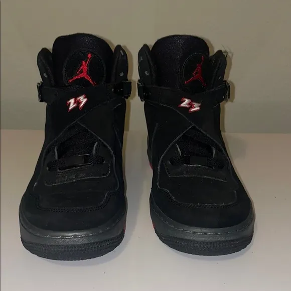 Nike Air Jordan Fusion 8 Varsity Red 2010 Size 6Y Black Red White