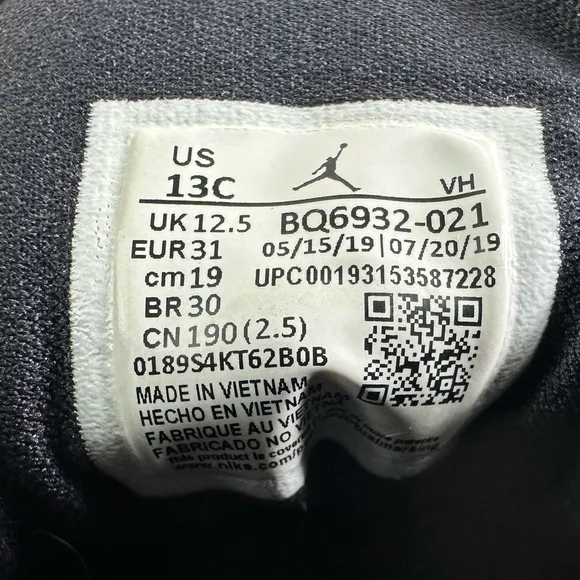 Nike Air Jordan Kids' 1 Mid SE &quot;Cheetah&quot; Sneakers, Sz 13C