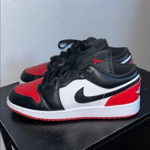Nike Air Jordan Low Black Red White Sneakers