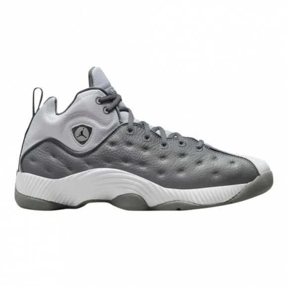 Nike Air Jordan Men's Jumpman Team 2 White grey athletic sneakers US 8