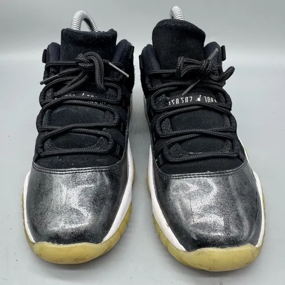 Nike Air Jordan Retro 11 XI Low Baron Black White Graphite 5Y Shoes 6.5 Women