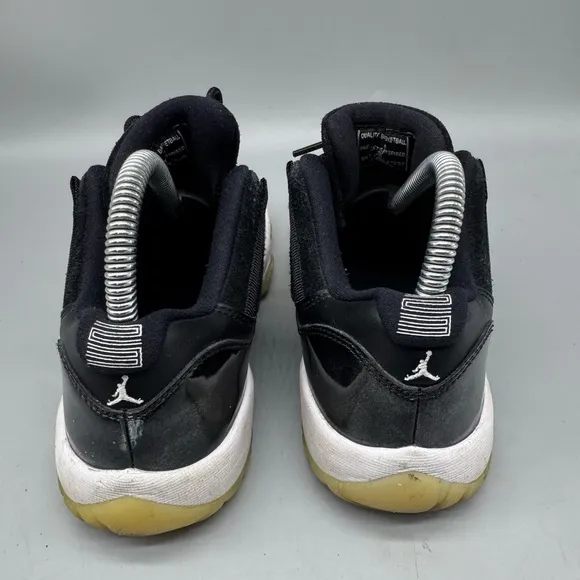 Nike Air Jordan Retro 11 XI Low Baron Black White Graphite 5Y Shoes 6.5 Women