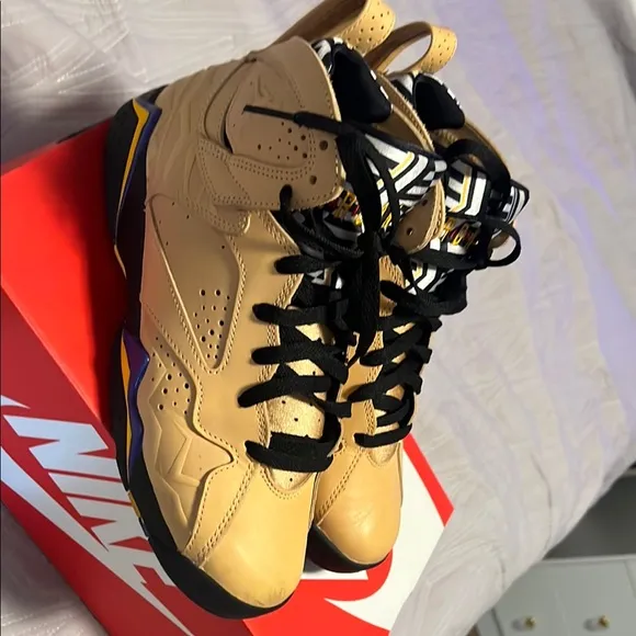 Nike Air Jordan Sneakers in Tan and Black
