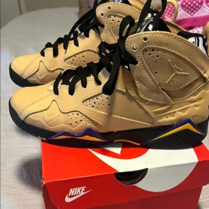 Nike Air Jordan Sneakers in Tan and Black