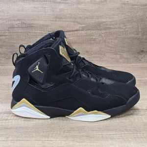Nike Air Jordan True Flight Men' Size 10.5 Black Gold Sneakers (342964-070)