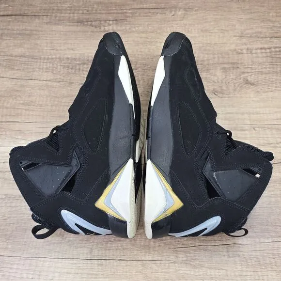 Nike Air Jordan True Flight Men' Size 10.5 Black Gold Sneakers (342964-070)