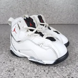 Nike Air Jordan True Flight Sneakers White Kid Shoes 5C