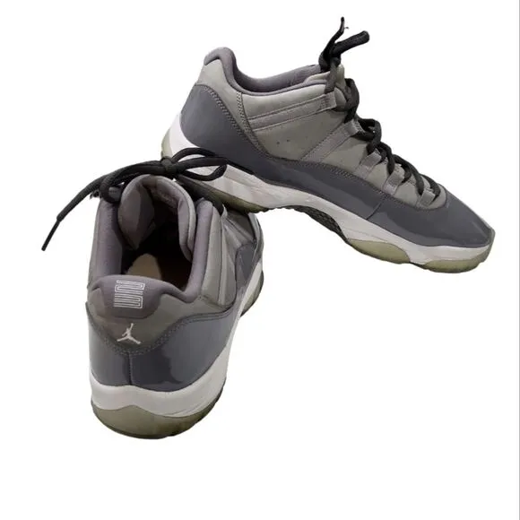 Nike Air Jordan XI 11 Retro Low Cool Grey Gray White 528895-003 Size 14