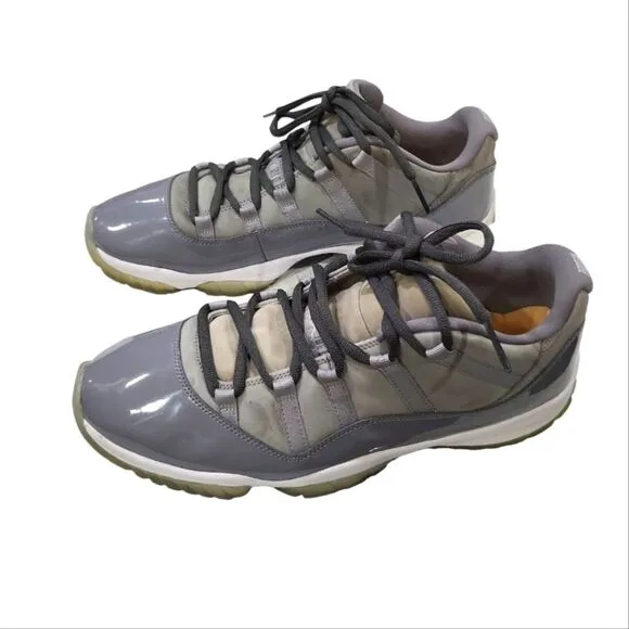 Nike Air Jordan XI 11 Retro Low Cool Grey Gray White 528895-003 Size 14