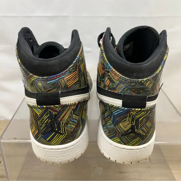 Nike Air Jordan Youth Retro 1 BHM 739640-045  Sneakers Shoes Size 7Y Womens 8.5