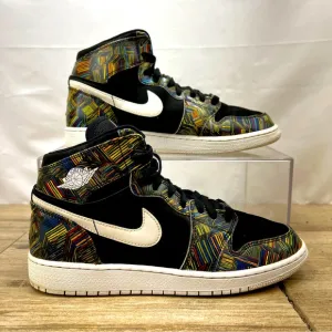 Nike Air Jordan Youth Retro 1 BHM 739640-045  Sneakers Shoes Size 7Y Womens 8.5