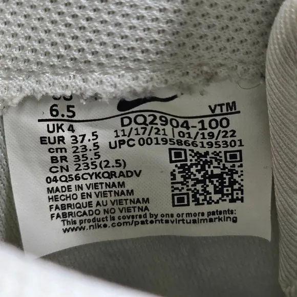 Nike Air Max 2021 Women's Running Shoes Sneakers Beige White Size 6.5