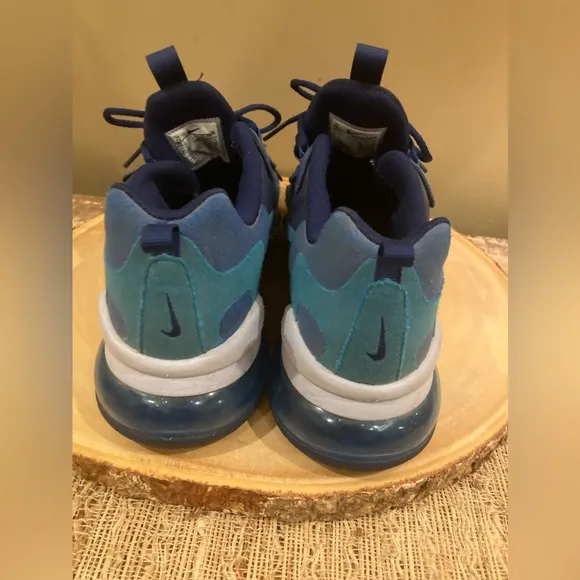 Nike Air Max 270 React GS Shoes Blue Kids Youth 7Y Womens 8.5 - 9 BQ0103-400