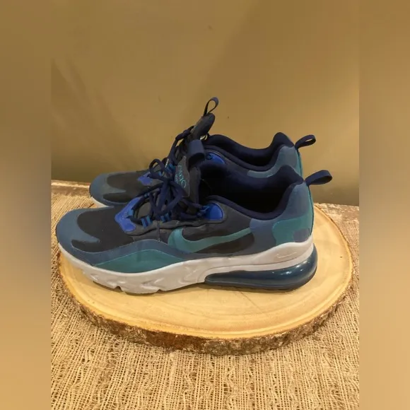 Nike Air Max 270 React GS Shoes Blue Kids Youth 7Y Womens 8.5 - 9 BQ0103-400