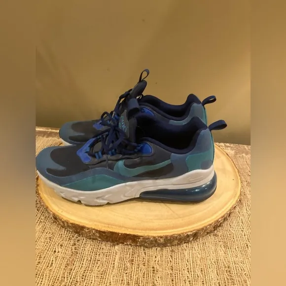 Nike Air Max 270 React GS Shoes Blue Kids Youth 7Y Womens 8.5 - 9 BQ0103-400