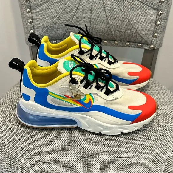 Nike Air Max 270 Women’s React 'Legend of Her' Colorful Running Shoe, Size 7
