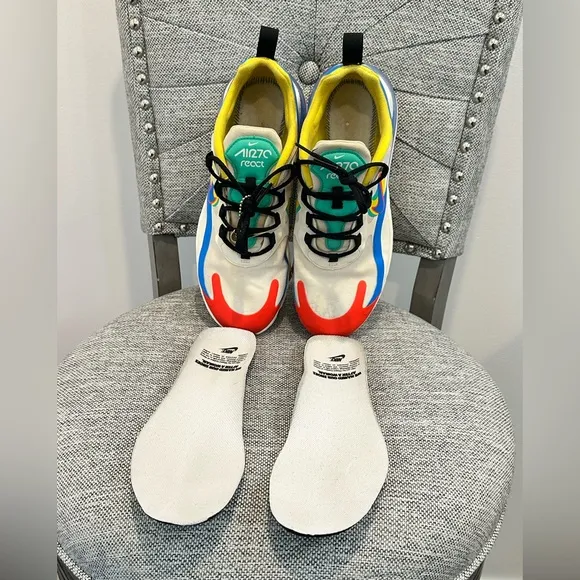 Nike Air Max 270 Women’s React 'Legend of Her' Colorful Running Shoe, Size 7