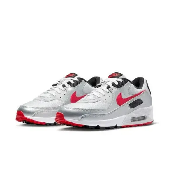 Nike Air Max 90 DX4233-001 Sneakers Men's Silver Bullet Running Shoes NR8854