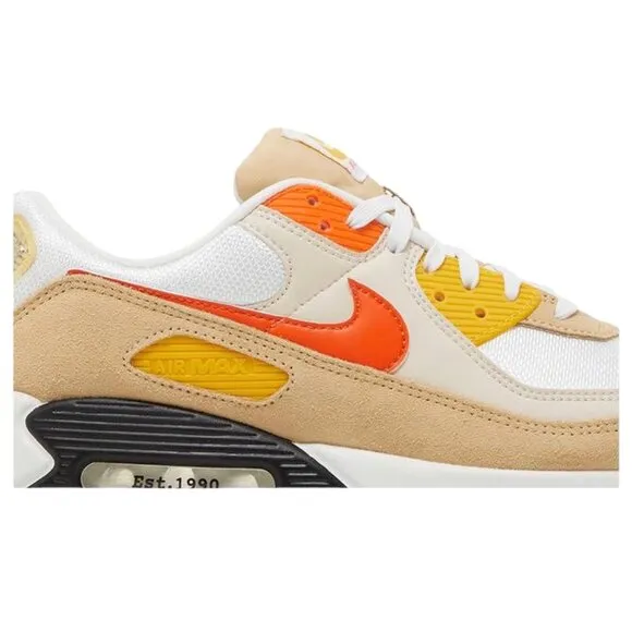 Nike Air Max 90 'Frank Rudy' Mens Running Shoes Size 8 White/Orange FB4315 100