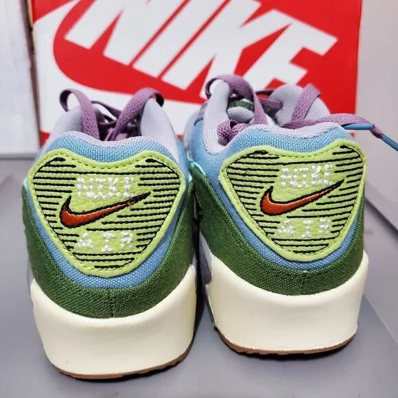 Nike Air Max 90 SE1 GS Sz 6Y Sneakers Shoes Multicolor Unisex(DQ4016 400) New