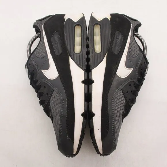 Nike Air Max 90 Sneakers Mens 8.5 Black White Sneakers Shoes Trainers CN8490-002