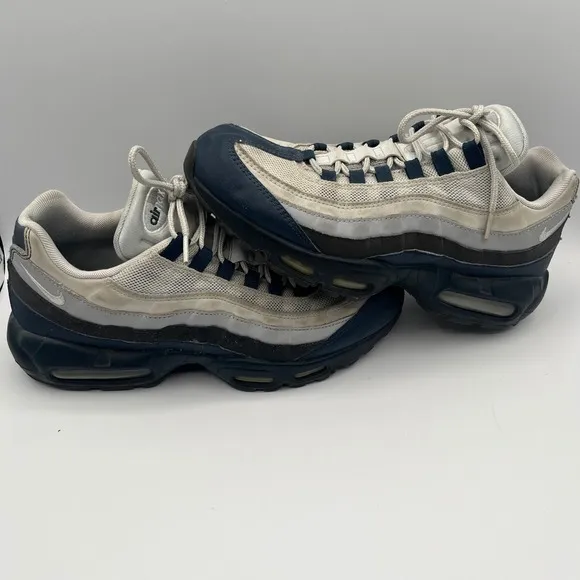 Nike Air Max 95 Armory Navy Anthracite Wolf Gray Mens 10.5 Yankees 749766-406