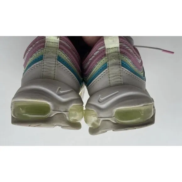 Nike Air Max 97 Easter 2020 Women's Running Shoes SZ 7.5 White/Pink, CW7017-100