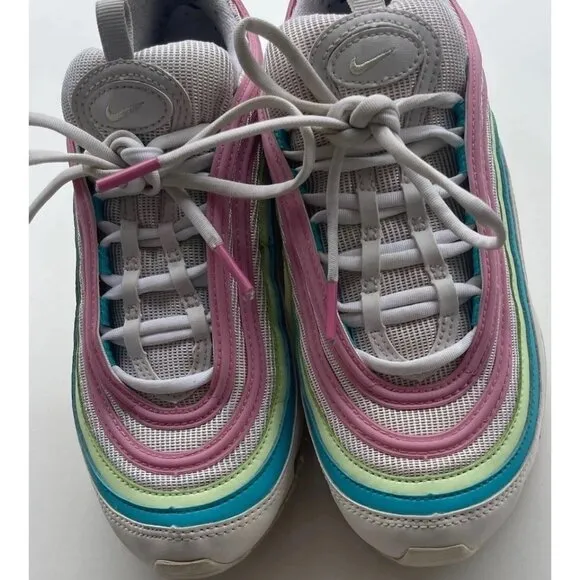 Nike Air Max 97 Easter 2020 Women's Running Shoes SZ 7.5 White/Pink, CW7017-100