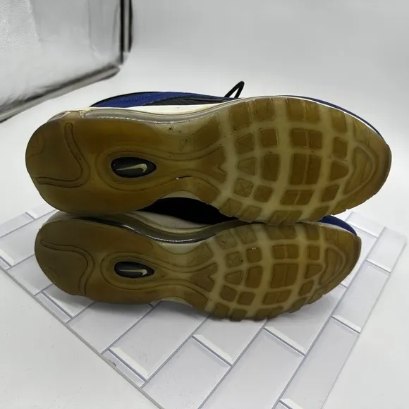 Nike Air Max 97 QS 'Royal Foamposite' CI5011-400 Blue Black Shoes Mens Size 13