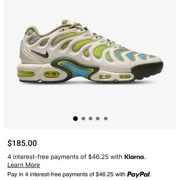 Nike Air Max Plus Sneakers in Green and Blue Brand New.