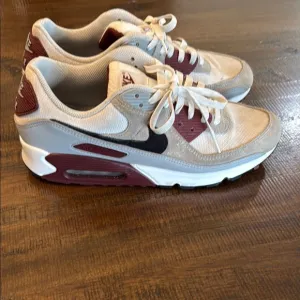 Nike Air Max Sneakers in Beige and Burgundy